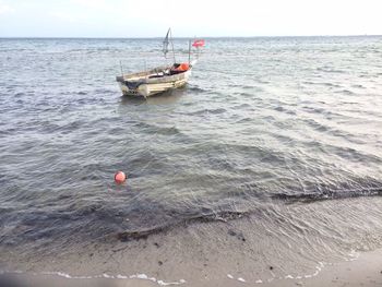 Boats in sea