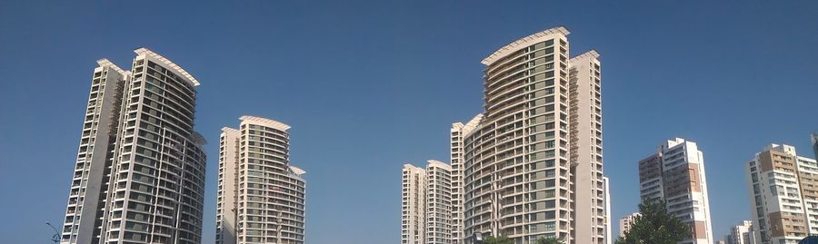 Low angle view of skyscrapers