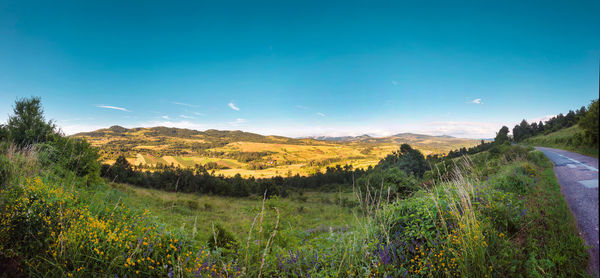 Scenic view of landscape against sky