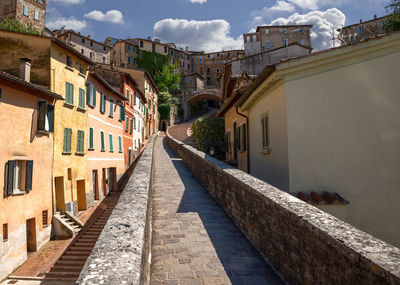 Street amidst buildings in city