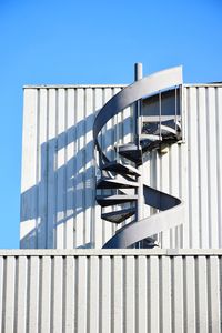 Low angle view of building against clear sky