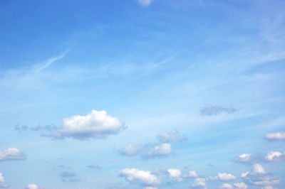 Low angle view of clouds in sky