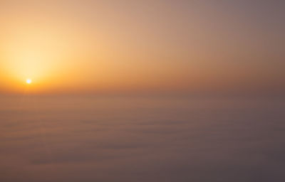 Scenic view of sky during sunset