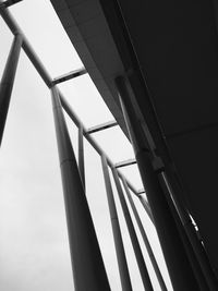 Low angle view of bridge against sky