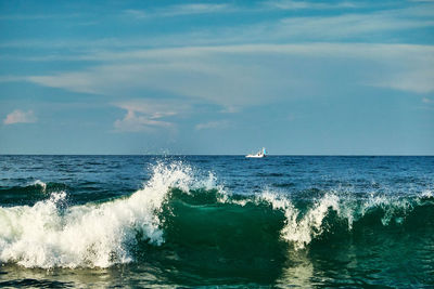 Scenic view of sea against sky