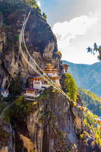 High angle view of a temple