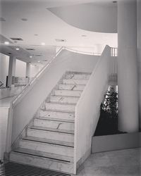 Low angle view of staircase in building