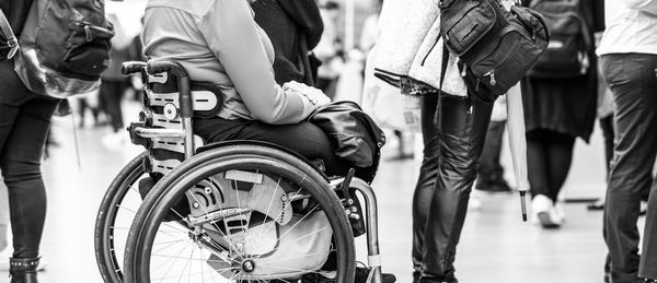 People walking on street