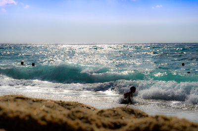 Scenic view of sea against sky