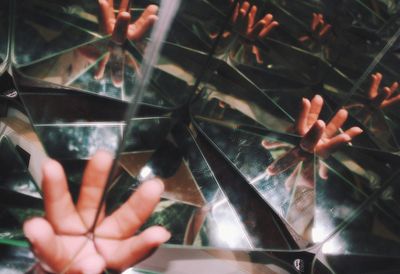 Close-up of hands