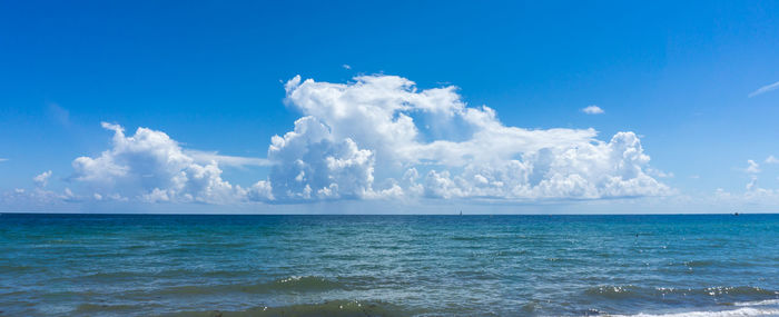 Panoramic view of sea against sky