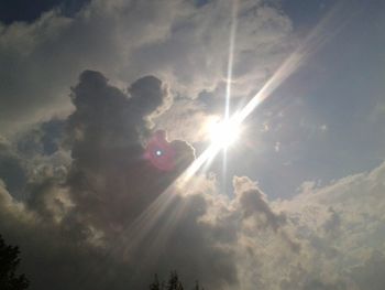 Low angle view of cloudy sky