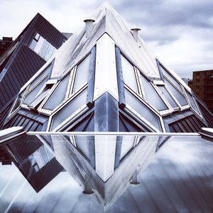 Low angle view of building against sky