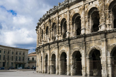 View of historical building against cloudy sky