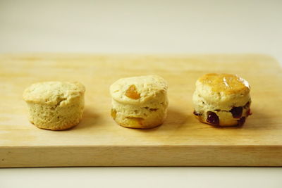 Close-up of food on cutting board