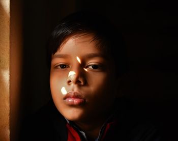Close-up portrait of boy