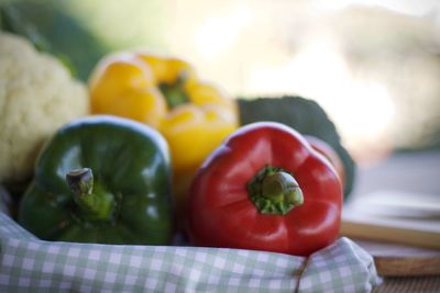 Close-up of fruits and vegetables