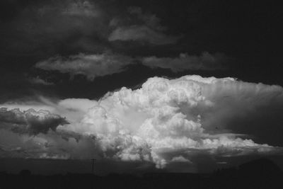 Low angle view of clouds in sky