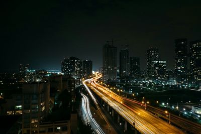 City street at night