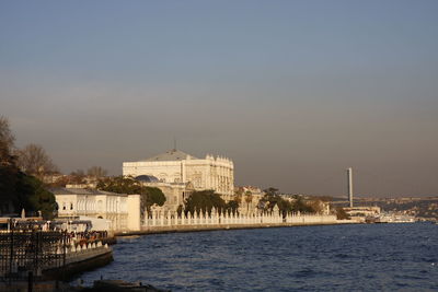 View of built structure against clear sky