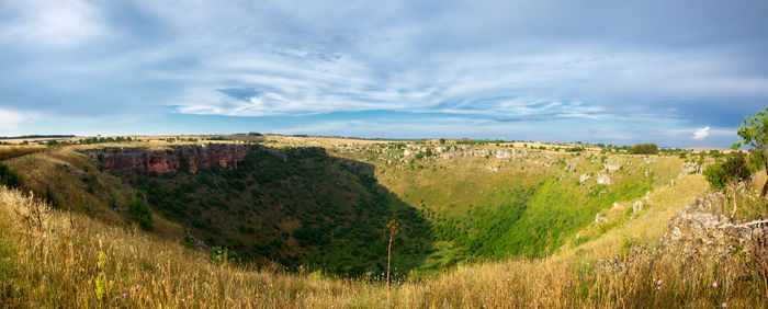 Panoramic view of landscape against sky