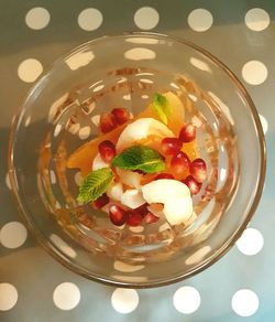 Close-up of served food in plate