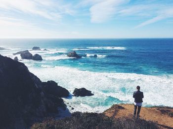 Scenic view of sea against sky
