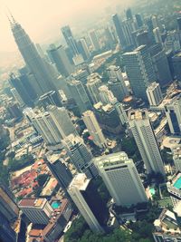 High angle view of cityscape