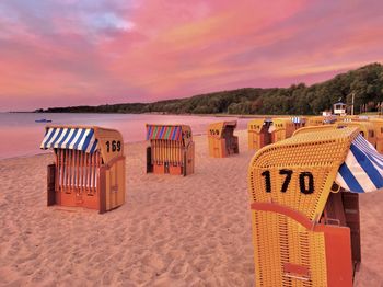 Beach scenery chair