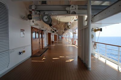 Empty corridor of building