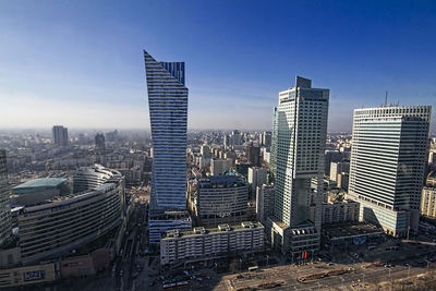 High angle view of cityscape