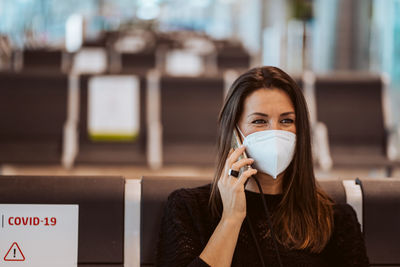 Young woman drinking coffee