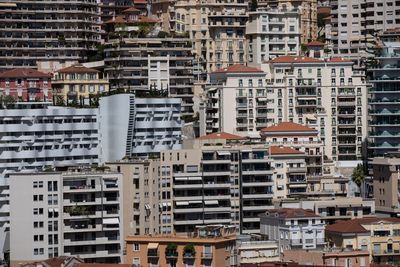 Full frame shot of buildings in city