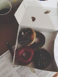 Close-up of food on table