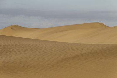 Scenic view of desert against sky