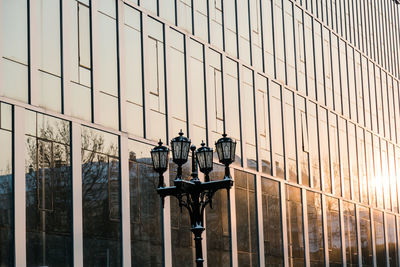 Low angle view of man standing on fence