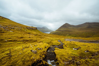 Scenic view of landscape against sky