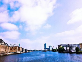 River with buildings in background
