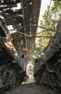 Interior of abandoned car