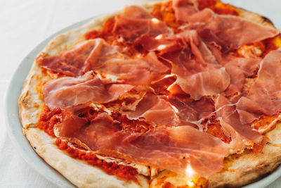 Close-up of bread in plate