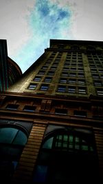 Low angle view of building against sky