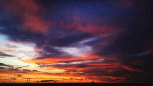 Low angle view of cloudy sky