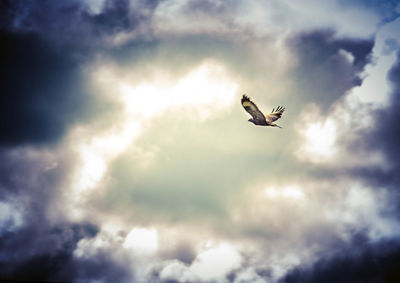 Low angle view of cloudy sky