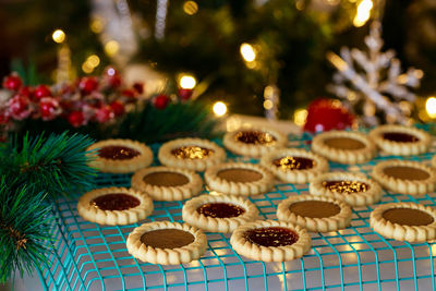 Close-up of christmas tree