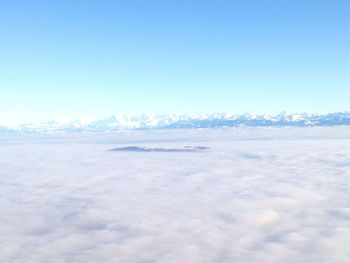 Scenic view of snow covered landscape