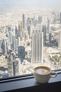 High angle view of cityscape