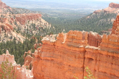 View of rock formations