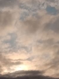 Low angle view of clouds in sky