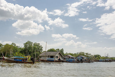 Scenic view of river against sky