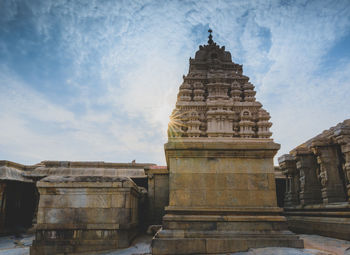 Low angle view of historical building against sky